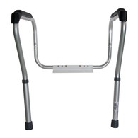 PCP 7009 Adjustable Toilet Safety Frame - Silver Frost