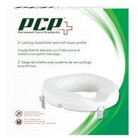 PCP 7019 Universal Raised Toilet Seat - Low Profile - 3 in Rise - Low Profile