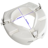 PCP 7020 Universal Raised Toilet Seat - Low Profile - 5 in Rise - High Profile