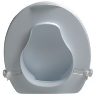 PCP 7022-P Molded Toilet Seat Riser with Lid - White