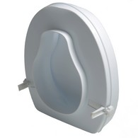 PCP 7022-P Molded Toilet Seat Riser with Lid - White