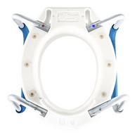 PCP 7027 Elevated Toilet Seat - 4 Inch Riser with Removable Side Rails & Removable Arms