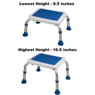 PCP 7100 Adjustable Bath Safety Step - White/Blue