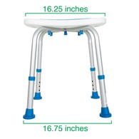 PCP 7102 Adjustable Padded Bath Safety Seat - Blue