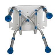 PCP 7103 Adjustable Padded Bath Safety Seat with Backrest - Blue