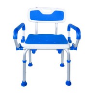 PCP 7106-P Padded Bath Safety Seat w/ Swing-Away Arms - Backless & Backrest Options
