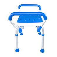 PCP 7106 Padded Bath Safety Seat w/ Swing-Away Arms - No Back - Blue