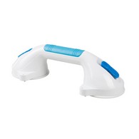 PCP 9212 Suction-Grip Grab Bar with Red and Green Safety Indicators - White - 12 in