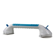 PCP 9216 Suction-Grip Grab Bar with Red and Green Safety Indicators - White - 16 in
