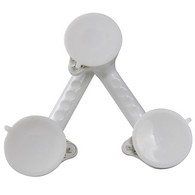 PCP 9226 Suction-Grip Grab Bar with Red and Green Safety Indicators - White - Multi-Positional Style