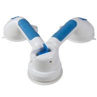 PCP 9226 Suction-Grip Grab Bar with Red and Green Safety Indicators - White - Multi-Positional Style