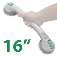 PCP 9316 Suction-Grip Bath or Shower Handle - White - 16 in