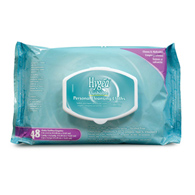 Hygea Professional Disposables A500F48-Hygea Floral Scent Personal Cleansing Cloths, Personal Wipes (CS/576)