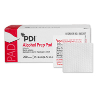 PDI Professional Disposables B60307-PDI Alcohol Prep Pad, 2 x 2 Inch, Applicators & Swabsticks (CS)