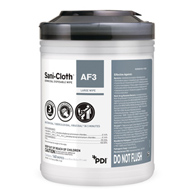 Sani-Cloth AF3 Professional Disposables P13872-Sani-Cloth AF3 Surface Disinfectant Cleaner Wipe, Large Canister (CN/160)