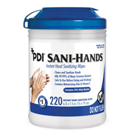 Sani-Hands Professional Disposables P15984-Sani-Hands Hand Sanitizing Wipes, Ethyl Alcohol, Unscented, 6" x 7.5" (CS/6)