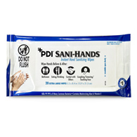 Sani-Hands Professional Disposables P71520-Sani-Hands Hand Sanitizing Wipes, Ethyl Alcohol, Scented, 5-1/2 x 8.4 in (CS/48)