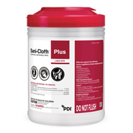 Sani-Cloth Plus Professional Disposables Q89072-Sani-Cloth Plus Germicidal Wipe Disinfectant Cleaner, Non-Sterile (BX/160)