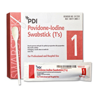 PDI Professional Disposables S41350-PDI PVP Iodine Prep Swabstick, Applicators & Swabsticks (BX)