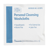 Hygea Professional Disposables U12095-Hygea Scented Multi-Purpose Washcloths, Individual Packet, Personal Wipes (CS/400)