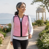 Power WearHouse Power Weighted Fitness Vest - Large - Pink - 5 lb