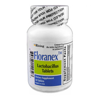 Floranex Rising Pharmaceuticals 64980012950-Floranex Lactobacillus Tablets Probiotic Dietary Supplement, Probiotics (CT/50)