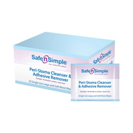 Safe n Simple Safe N Simple SNS00550-Safe N Simple Adhesive Remover, 5 x 7 in Wipe, Adhesive Removers (BX/50)