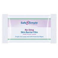 Safe N Simple No-Sting Safe N Simple SNS00807-Safe N Simple No-Sting Skin Barrier Wipe, Barriers (BX/25)