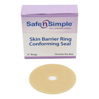 Safe n' Simple Safe N Simple SNS684U4-Adhesive Seal Safe n' Simple 4 in Conforming, Ostomy Accessories (BX/10)