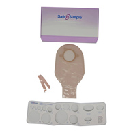 Safe n' Simple Safe N Simple SNS7212214-Ostomy Pouch Safe n' Simple Two-Piece System 12 in Length Without Barrier (CS/80)