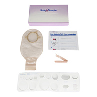 Safe n' Simple Safe N Simple SNS7212234-Ostomy Pouch Safe n' Simple Two-Piece System 12 in Length Without Barrier (CS/80)