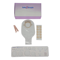 Safe n' Simple Safe N Simple SNS7308214-Ostomy Pouch Safe n' Simple Two-Piece System 12 in Length Without Barrier (BX/10)