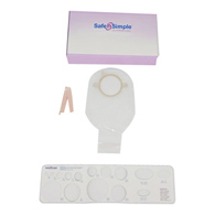 Safe n' Simple Safe N Simple SNS7312234-Ostomy Pouch Safe n' Simple Two-Piece System 12 in Length Without Barrier (CS/80)