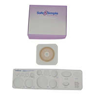 Safe N Simple SNS7805234-Ostomy Barrier Trim to Fit, Standard Wear Adhesive Tape Collar 70 mm Flange Up to 2-1/4 in (BX/5)