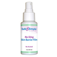 Safe N Simple No-Sting Safe N Simple SNS80792-Safe n Simple Skin Barrier Film Spray Bottle, 2 oz, Ostomy Skin Care (CS/24)