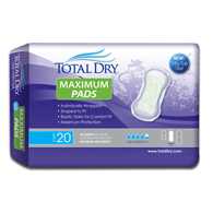 TotalDry Secure Personal Care Products SP1573-TotalDry Maximum Pads, Moderate Absorbency, Liners (CS/180)