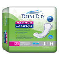 TotalDry Secure Personal Care Products SP1579-TotalDry Maximum Absorbency Incontinence Booster Pad, 13.8 in Length (BG/30)