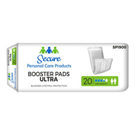 Secure Booster Pad Ultra Secure Personal Care Products SP1900-Secure Booster Pad Ultra Moderate Extra Incontinence (BG/20)