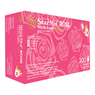 StarMed Rose Sempermed USA SMNR203-StarMed Rose Nitrile Exam Glove, Medium, Pink, Exam Gloves (BX)