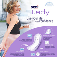 180 Count SENI Lady Light Protection Pads-Regular Length