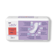 26 Count SENI Lady Moderate Protection Pads-Long Length