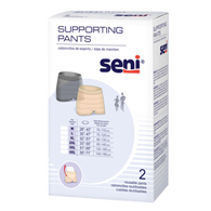 SENI S-4X02-US1 Supporting Pants - 4XL - 2 per Pack: Nude & Black Colors