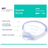 Case of 90 SENI S-A015-US1 Mens Active Guards