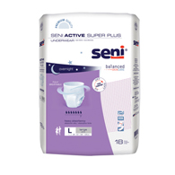 SENI S-LA18-AP1 Active Super Plus Pull-On Underwear - Large - 72/Case