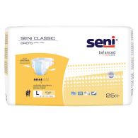 SENI Classic S-LA25-BC1 Incontinence Briefs - Moderate Absorbency - Large - Case/100