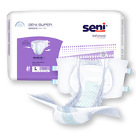 SENI S-LA25-BS1 Super Briefs for Heavy Incontinence - Large - 75/Case