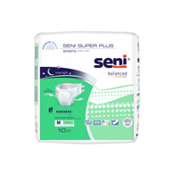 Seni Super Plus S-ME10-BP1 Heavy to Severe Absorbency Briefs, Medium, Case