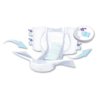 SENI S-ME25-BS1 Super Briefs for Heavy Incontinence - Medium - 25/Pack