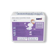 Pack of 16 SENI S-PL08-PS1 Night Shaped Pads