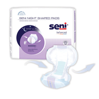 Pack of 16 SENI S-PL08-PS1 Night Shaped Pads